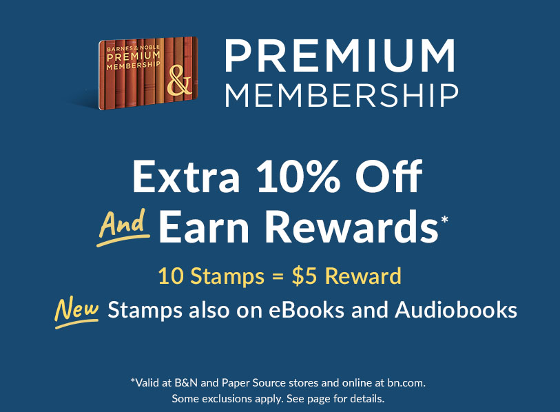 Premium Membership. Extra 10% Off and Earn Rewards. New Stamps also on eBooks and Audiobooks