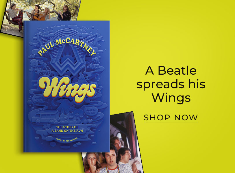 Featured title: Wings. A Beatle spreads his Wings. Shop Now