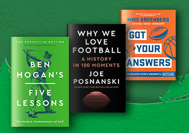 Sports Books including Ben Hogan's Five Lessons, Got Your Answers and Why We Love Football