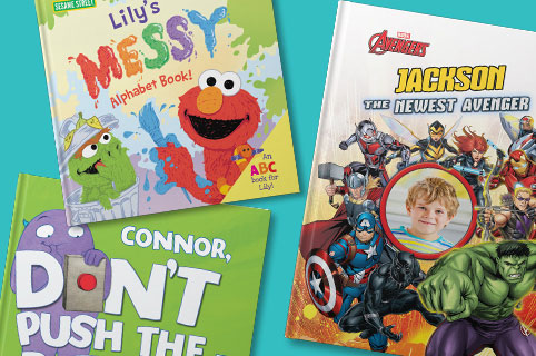 The Messy Alphabet Book!: An ABC Book! by Sesame Workshop, Don't Push the Button! by Bill Cotter, Marvel's Avengers