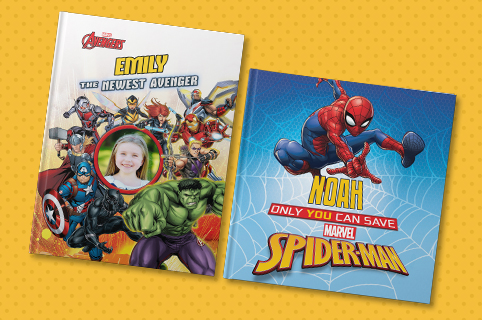 Join your child’s favorite Super Hero in these action-packed adventures featuring Marvel characters