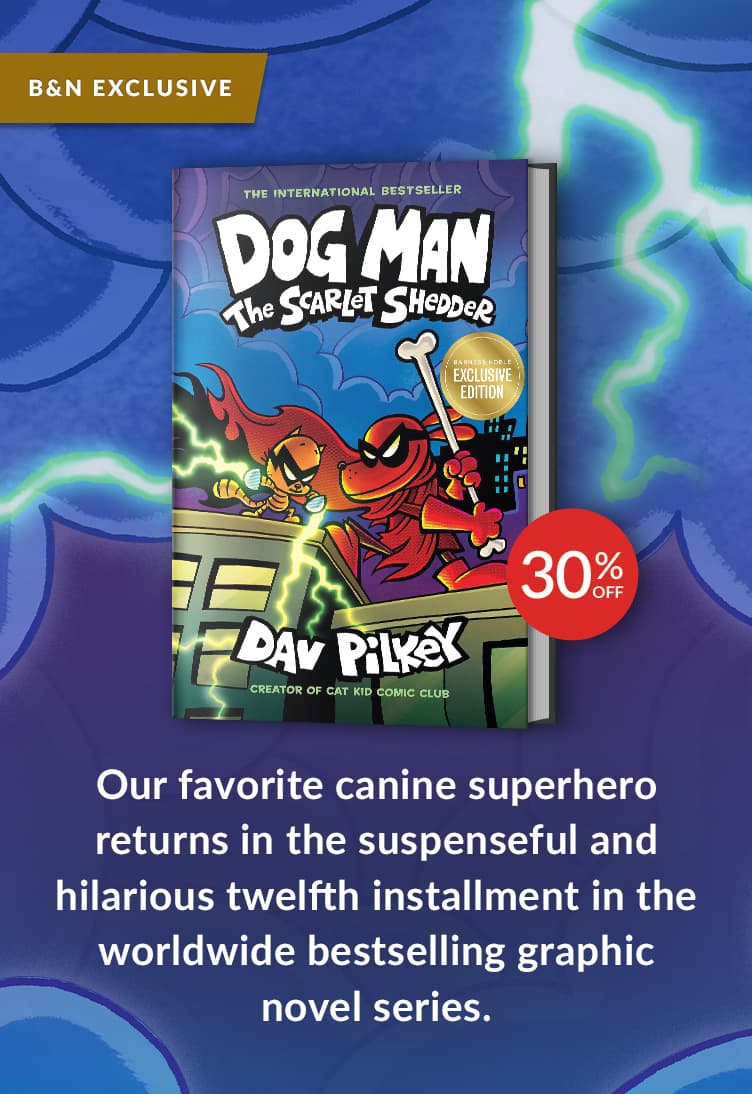 Our favorite canine superhero returns in the suspenseful and hilarious twelfth installment in the worldwide bestselling graphic novel series. Featured title: The Scarlet Shedder