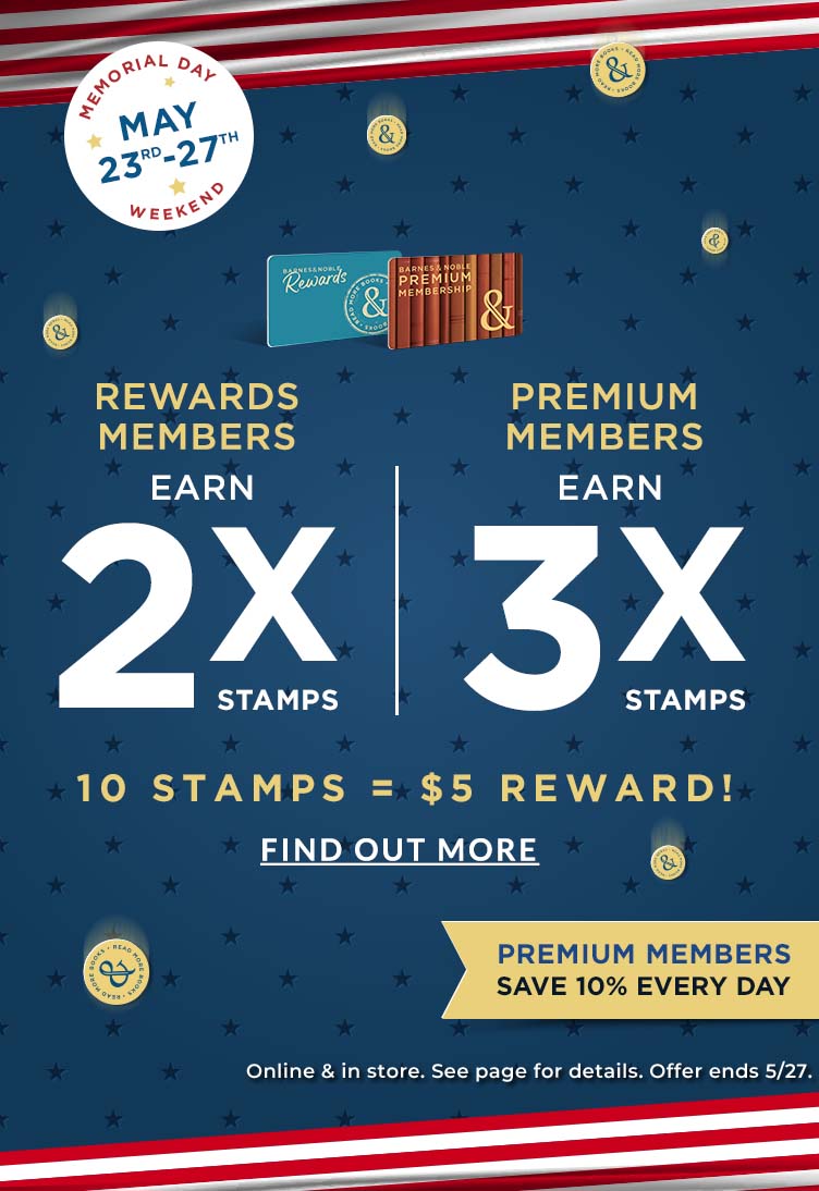 May 23rd to 27th, Rewards Members Earn 2X Stamps, Premium Members Earn 3X Stamps. Premium Members eanr 10% Every Day.  Find Out More