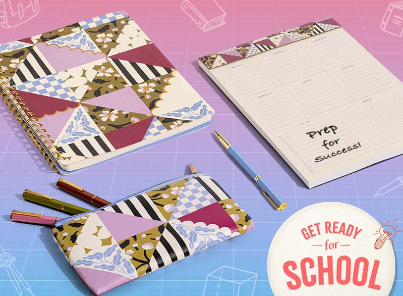 Get Ready for School. Featured products: Pigeon HAS to Go to School!; First Day Critter Jitters; Featured products:  Blue Gridded Lunch Bag; Blue Grid Expandable Pencil Case