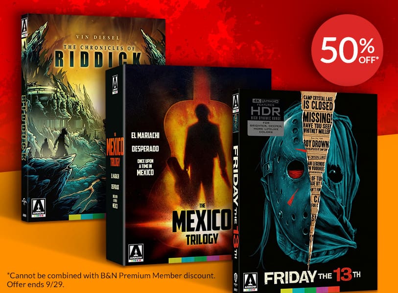 Featured titles: Friday the 13th [4K Ultra HD Blu-ray]; The Chronicles of Riddick [4K Ultra HD Blu-ray]; The Mexico Trilogy: El Mariach [4K Ultra HD Blu-ray]