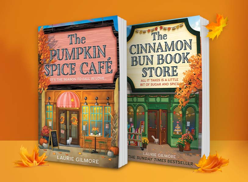 Featured titles: The Pumpkin Spice Cafe; The Cinnamon Bun Bookstore