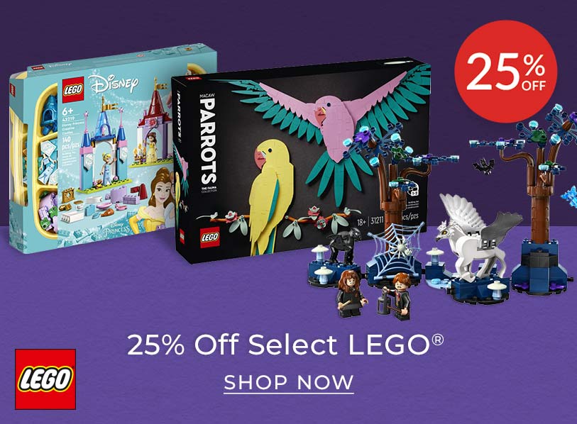 25 Percent Off Select LEGO - Shop Now