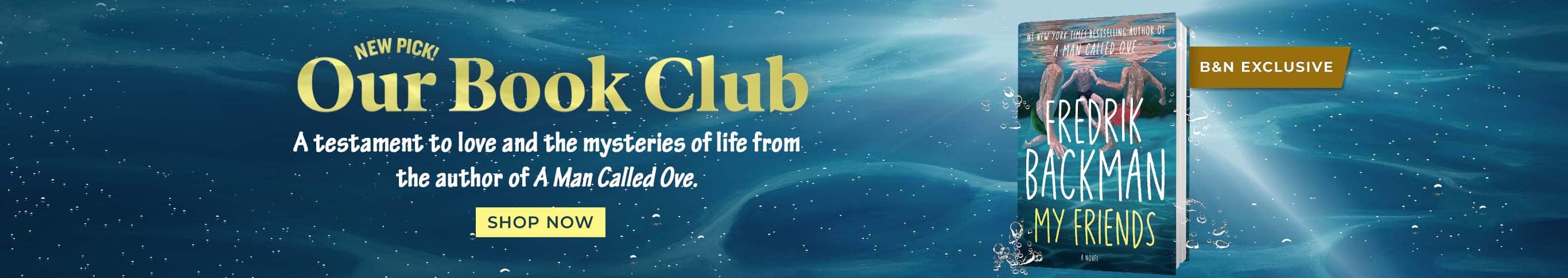 Featured title: My Friends. A testament to love and the mysteries of life, from the Author oA Man Called Ove.  Shop Now