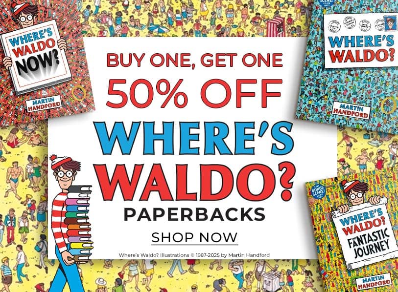 Buy One, Get One 50% Off, Where's Waldo Paperbacks. Shop Now