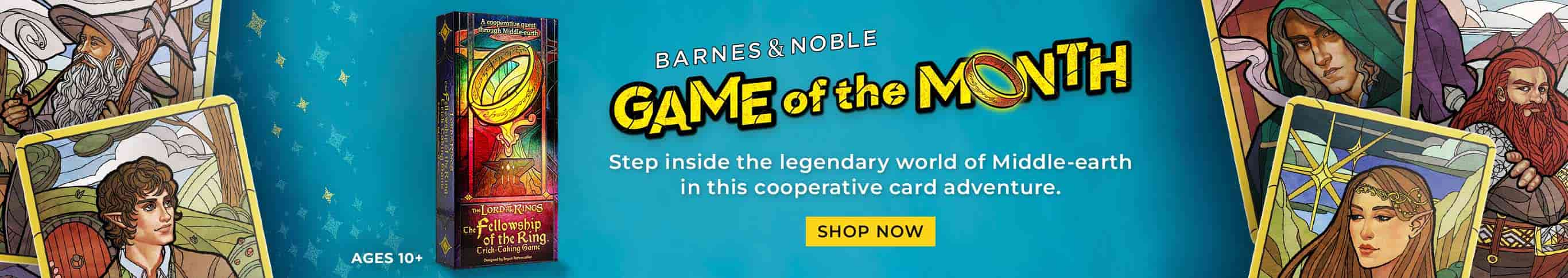 Featured product: Barnes & Noble July Game of the Month: LOTR Fellowship of the Ring: Trick-Taking Game