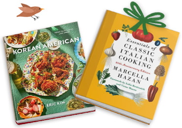Book covers: Korean American, Classic Italian American Cooking