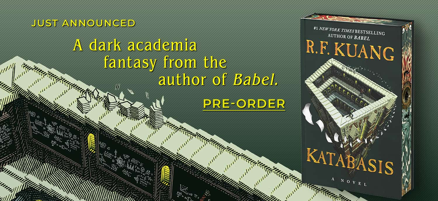 Journey into the depths of the underworld in this dark academia fantasy from the author of Babel. Katabasis (Deluxe Limited Edition): A Novel by R. F. Kuang. Pre-Order