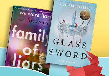 Book covers: Family of Liars & Glass Sword
