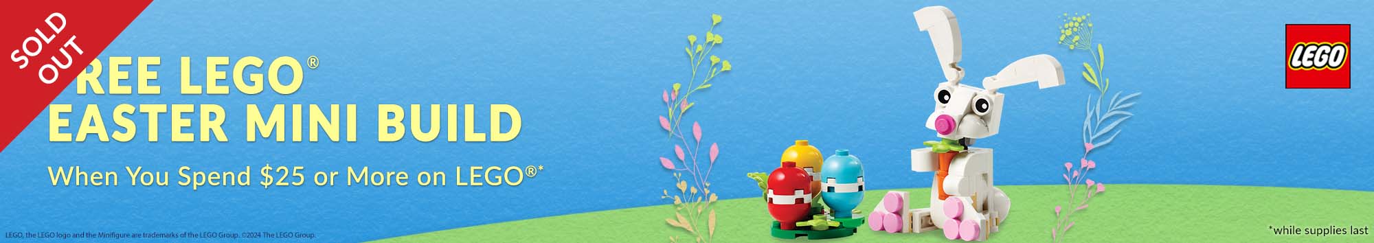 Free Easter Lego Mini Build When You Spend $25 or More on LEGO