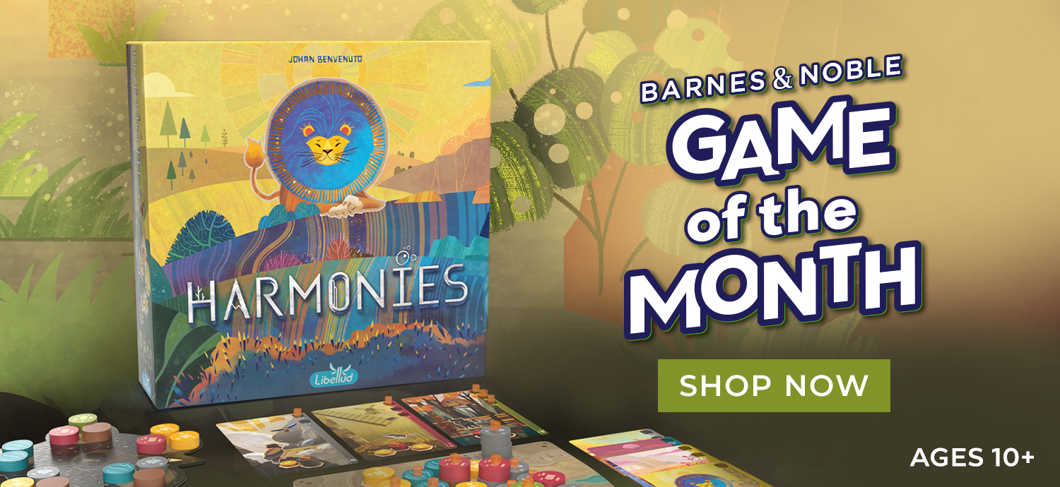 Barnes & Noble Game of the Month: Build the most harmonious ecosystem in this strategic tile-placement game and welcome the wild. Harmonies by Johan Benvenuto. Shop Now