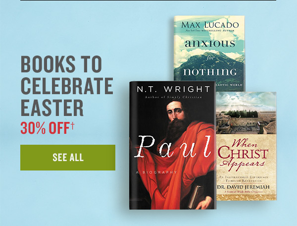 BOOKS TO CELEBRATE EASTER 30% OFF† | SEE ALL