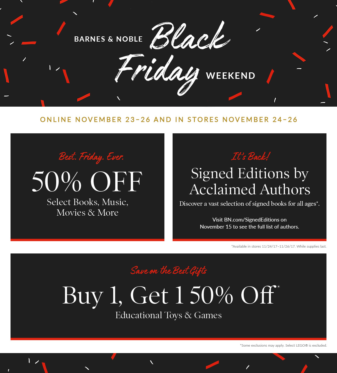 Barnes & Noble® Black Friday & Cyber Monday Deals Barnes & Noble®