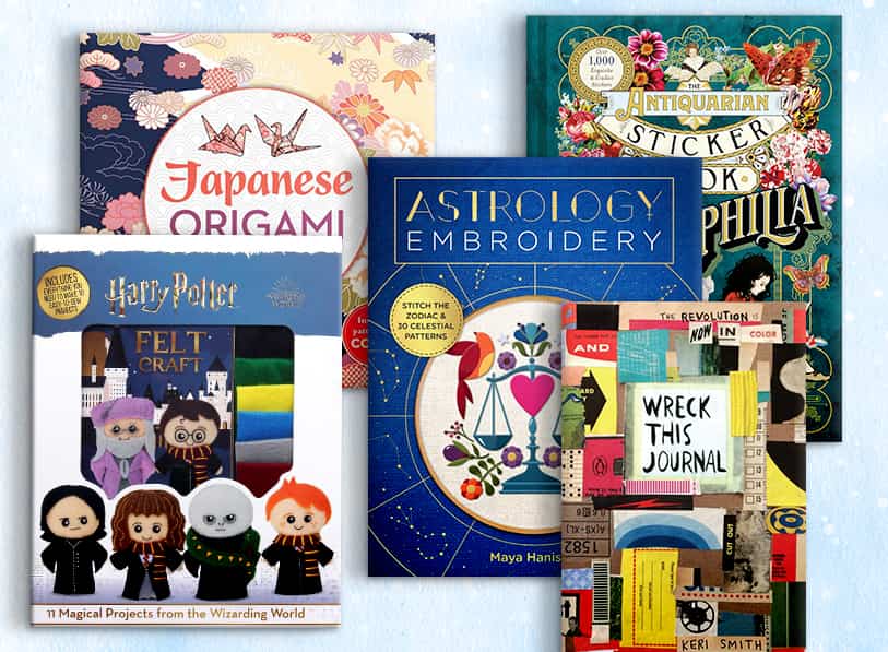 Featured titles including Astrology Embroidery, Japanese Oragami, Japanes Felt Craft