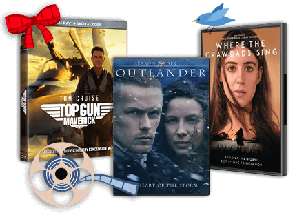 Featured DVD & Blu-ray including Top Gun: Maverick, Where The Crawdads Sing, and Outlander