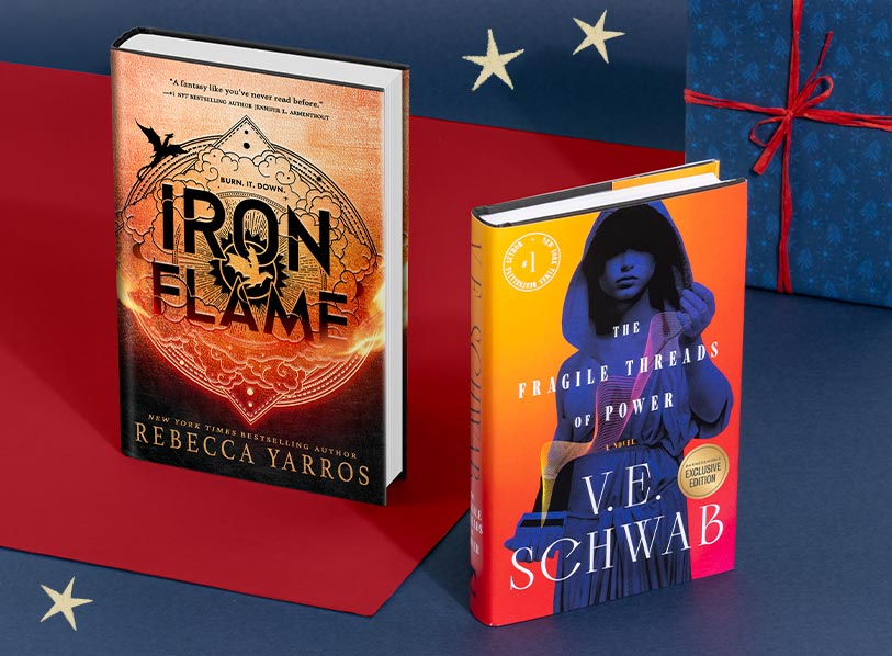Featured titles: Iron Flame; The Fragile Threads of Power
