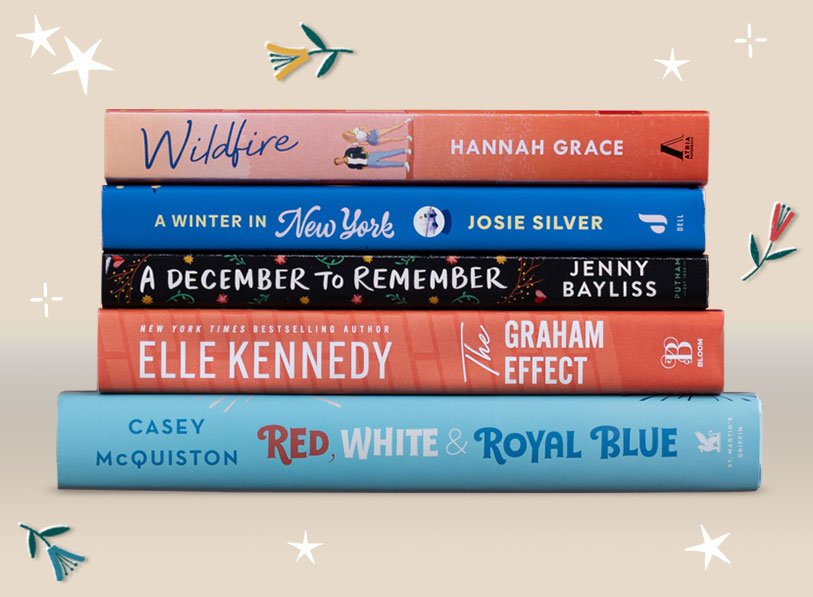 Featured titles: Wildfire; A Winter In New York; A December To Remember; The Graham Effect; Red, White & Royal Blue