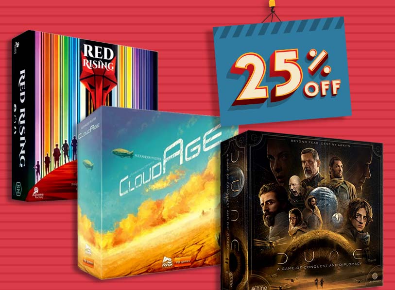 Featured  items:  DUNE CONQUEST AND DIPLOMACY;  Red Rising Strategy Game;  CloudAge Strategy Game