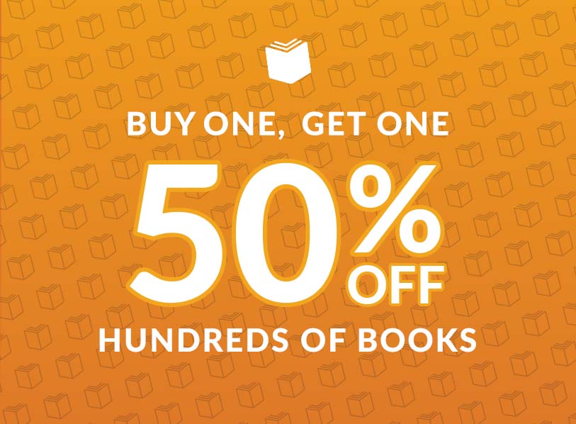 Buy One, Get One 50% Off, Hundreds of Books 