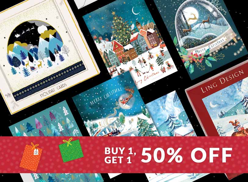 Buy One, Get One 50% Off Holiday Boxed Cards
