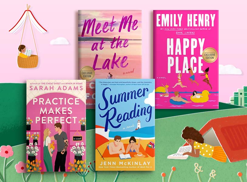 Featured titles: Meet Me at the Lake;  Practice Makes Perfect;  Summer Reading;  Happy Place