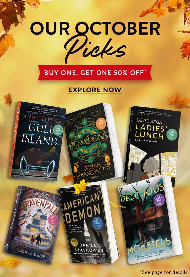 Our October Picks! Buy One, Get One 50% Off. See page for details