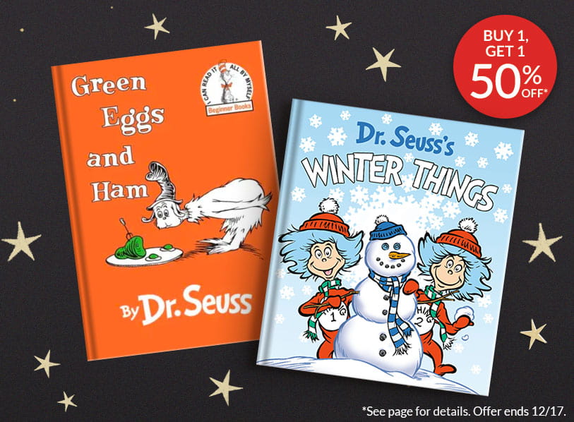 Featured titles: DR. SEUSS'S GREEN EGGS AND HAM; DR. SEUSS'S WINTER THINGS