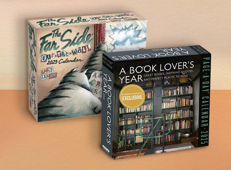 Featured title: 2025 Book Lover's Year Page-A-Day Calendar (B&N Exclusive);  2025 Far Side® Off-the-Wall Day-to-Day Calendar