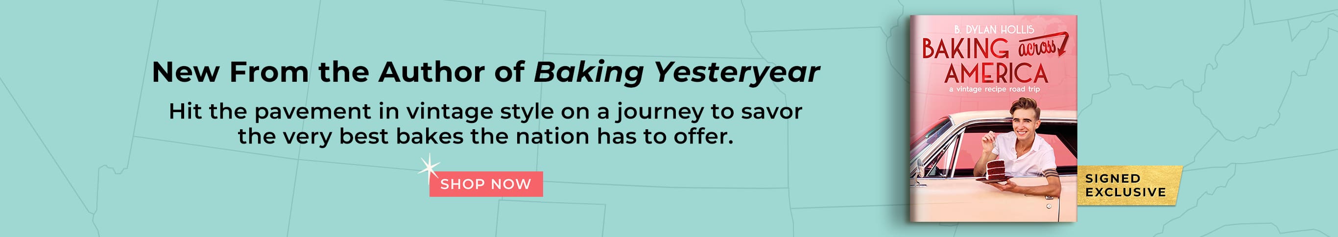 Featured title: Baking Across America.  New From the Author of  Baking Yesteryear.  Hit the pavement in vintage style on a journey to savor the very best bakes the nation has to offer.	Shop Now