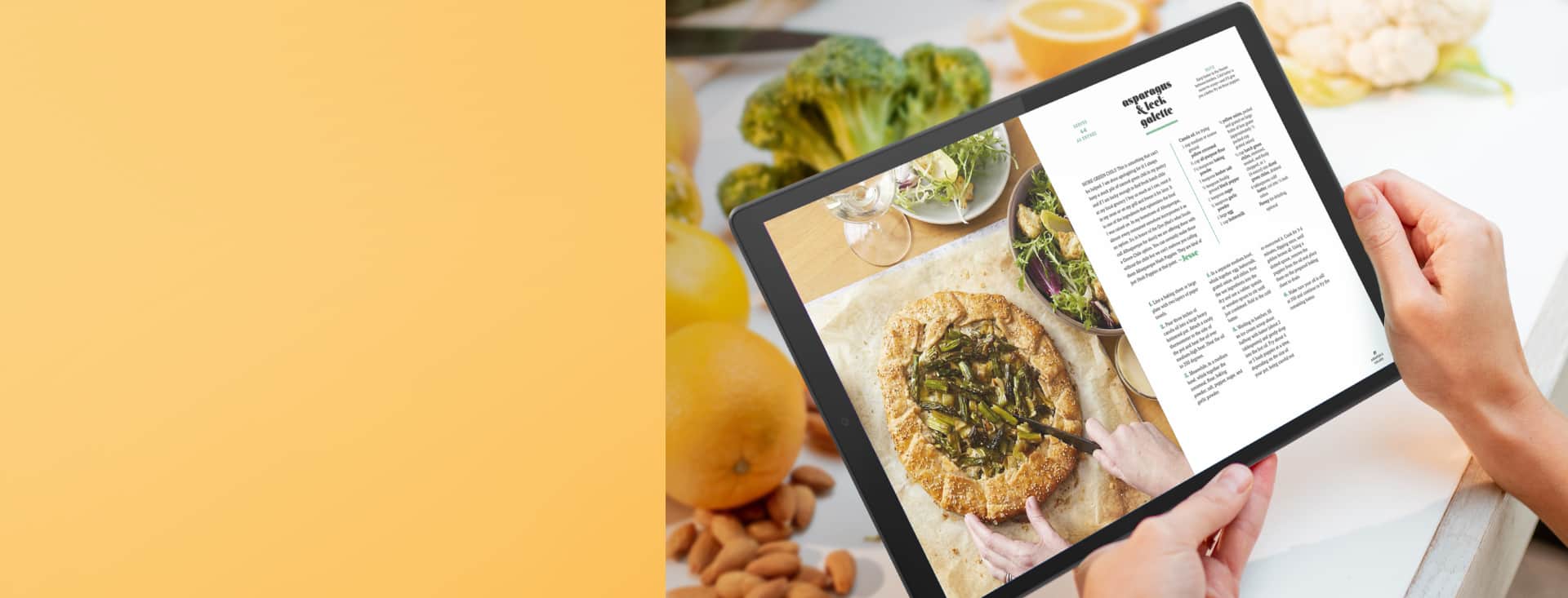 Cooking with NOOK 10" HD Tablet Designed with Lenovo